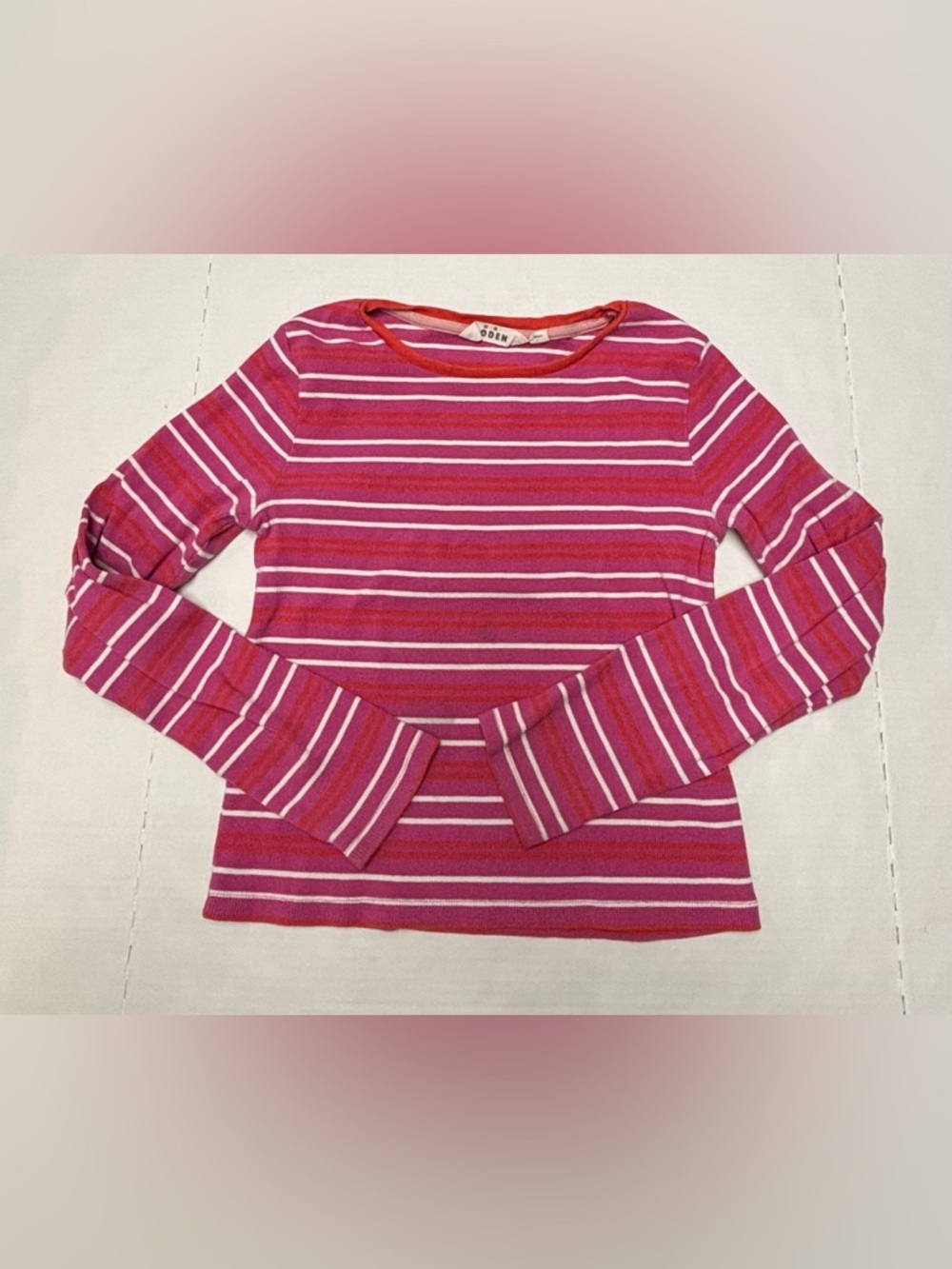 Mini Boden striped long sleeve shirt, size 11-12Y
